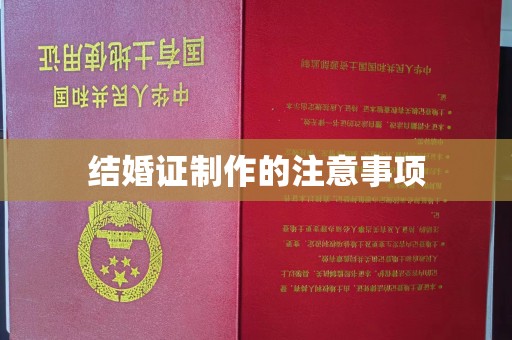 砚山结婚证制作的注意事项